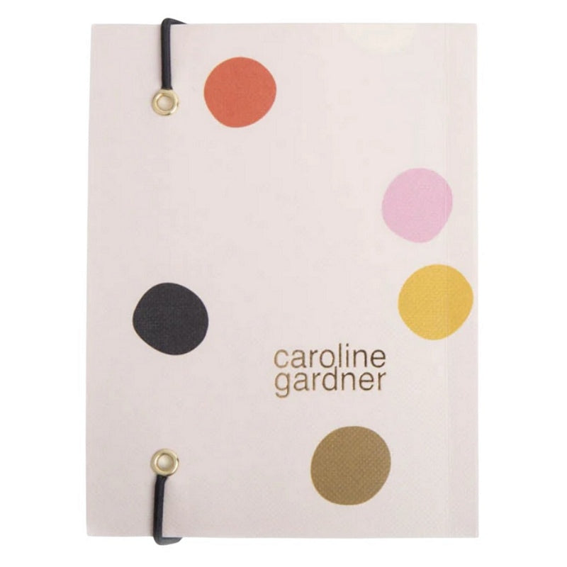 Caroline Gardner Small Chunky Notebook Pale Pink Dotty SCB127 rear