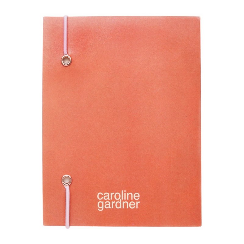 Caroline Gardner Small Chunky Orange Notebook SCB120 back