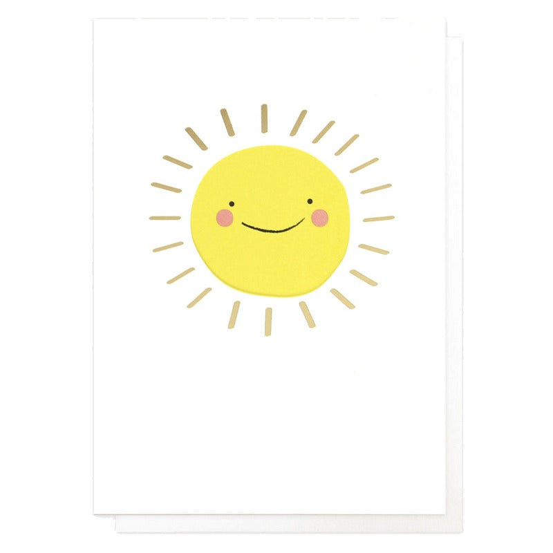 Caroline Gardner Smiley Sunshine Card BLA002 front