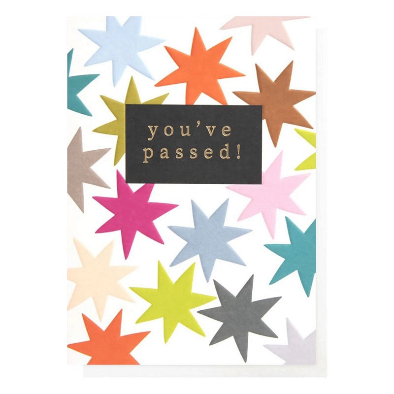 Caroline Gardner You've Passed! Stars Card PKW014 front