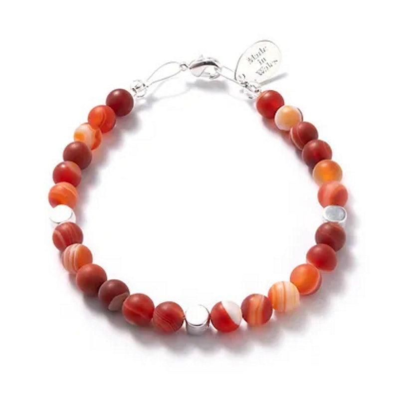 Carrie Elspeth Jewellery Apricot Agate Medley Bracelet B1775 2