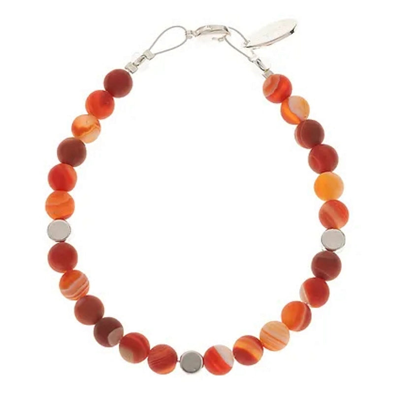 Carrie Elspeth Jewellery Apricot Agate Medley Bracelet B1775