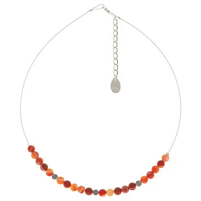 Carrie Elspeth Jewellery Apricot Agate Medley Necklace N1775 