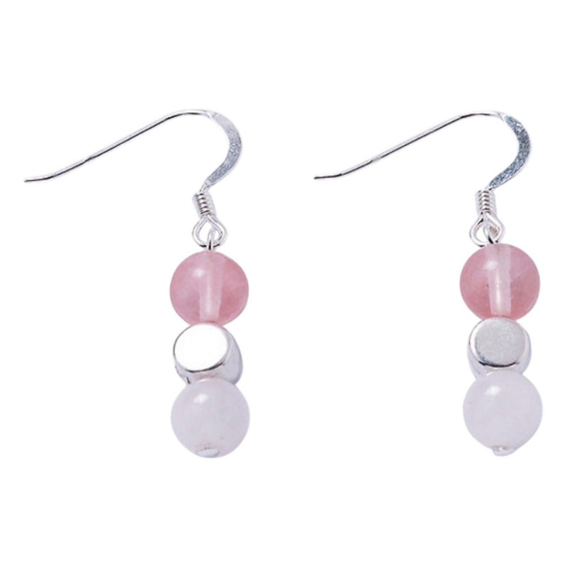 Carrie Elspeth Jewellery Cherry and Rose Quartz Gemstone Earrings EH1989E main