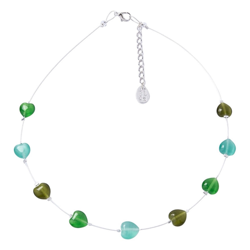 Carrie Elspeth Jewellery Forest Hearts Spaced Necklace N1984 main