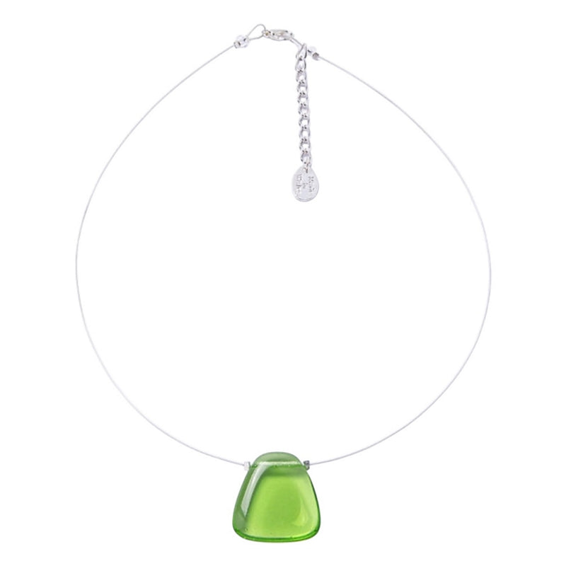 Carrie Elspeth Jewellery Lime Glass Pendant Necklace N2009 main
