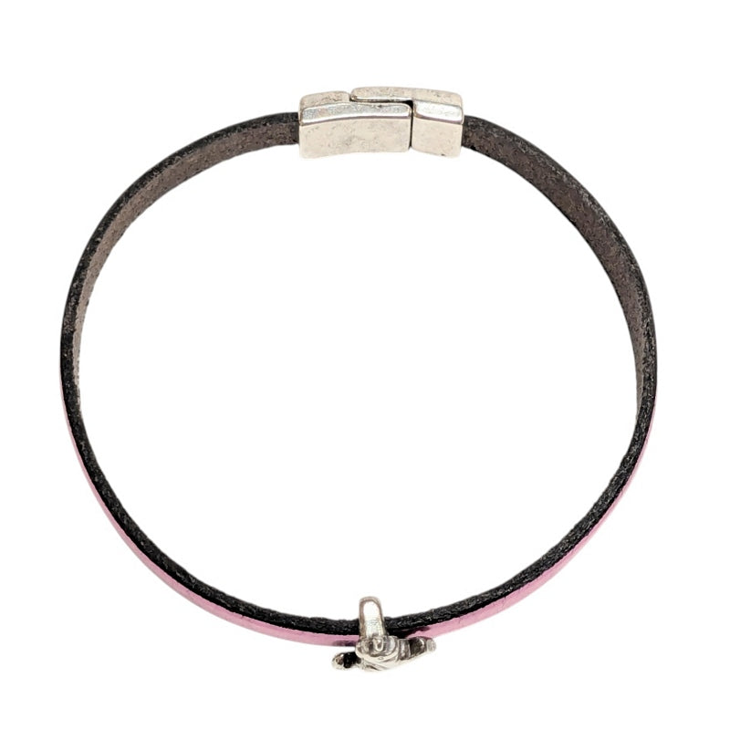 Carrie Elspeth Jewellery Metallic Rose Leather Unicorn Charm Bracelet BL039 top