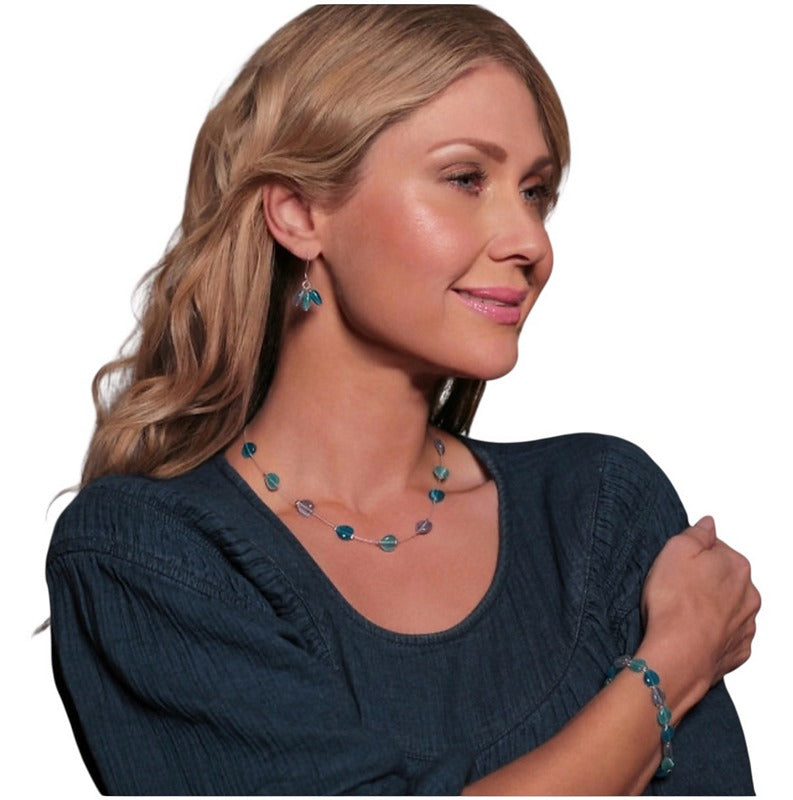 Carrie Elspeth Jewellery Ocean Hearts Bracelet B1981-82 on model