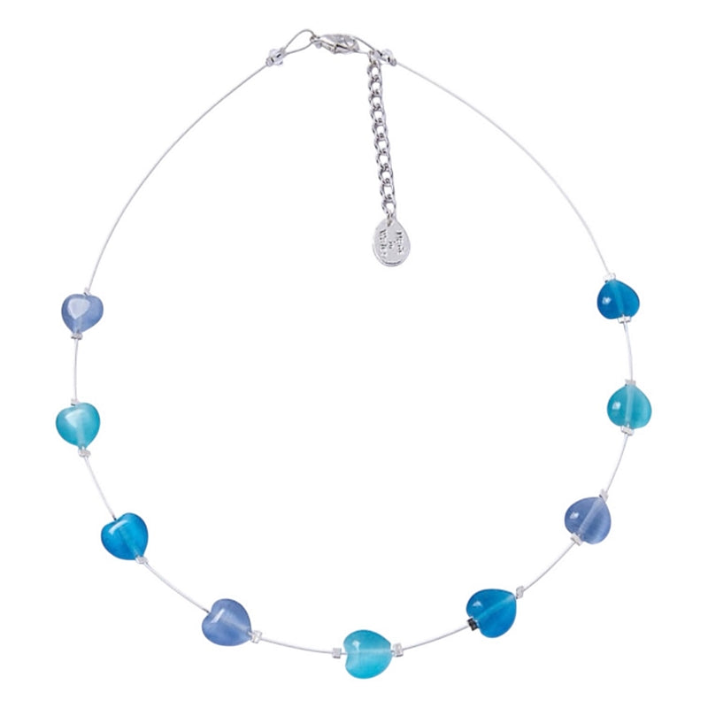 Carrie Elspeth Jewellery Ocean Hearts Spaced Necklace N1982 main