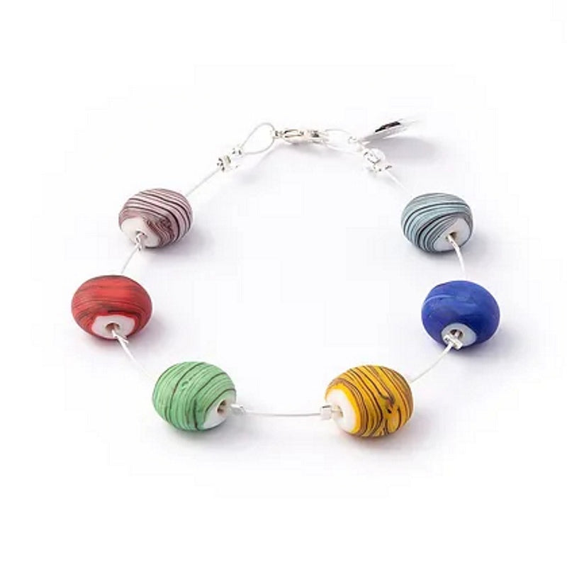 Carrie Elspeth Jewellery Rainbow Strata Spaced Bracelet B1863-64