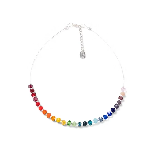 Carrie Elspeth Jewellery Stellar Crystal Rainbow Links Necklace N1945 main