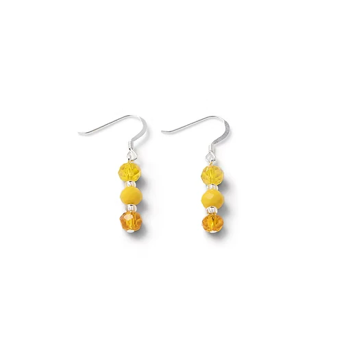 Carrie Elspeth Jewellery Stellar Crystal Yellow Earrings EH1944C main