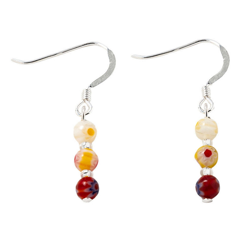Carrie Elspeth Jewellery Warm Mini Millefiori Earrings EH1912B