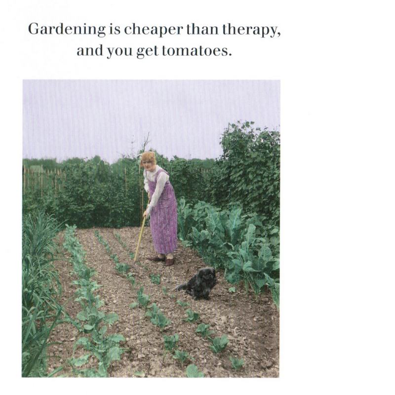 Gardening Cheaper Than Therapy