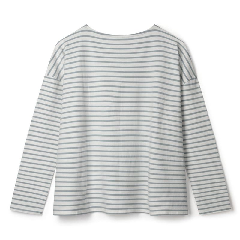 Chalk Clothing Bryony Stripe Top Ice Blue back