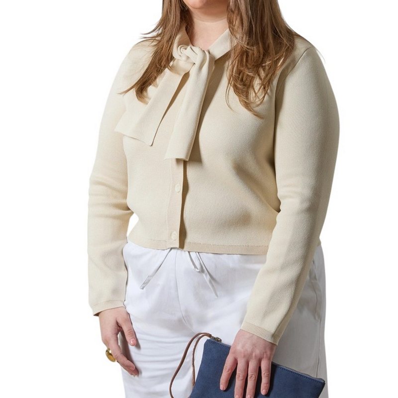 Chalk Clothing Camilla Knitted Cardigan Stone 7224.7722.0 model 2