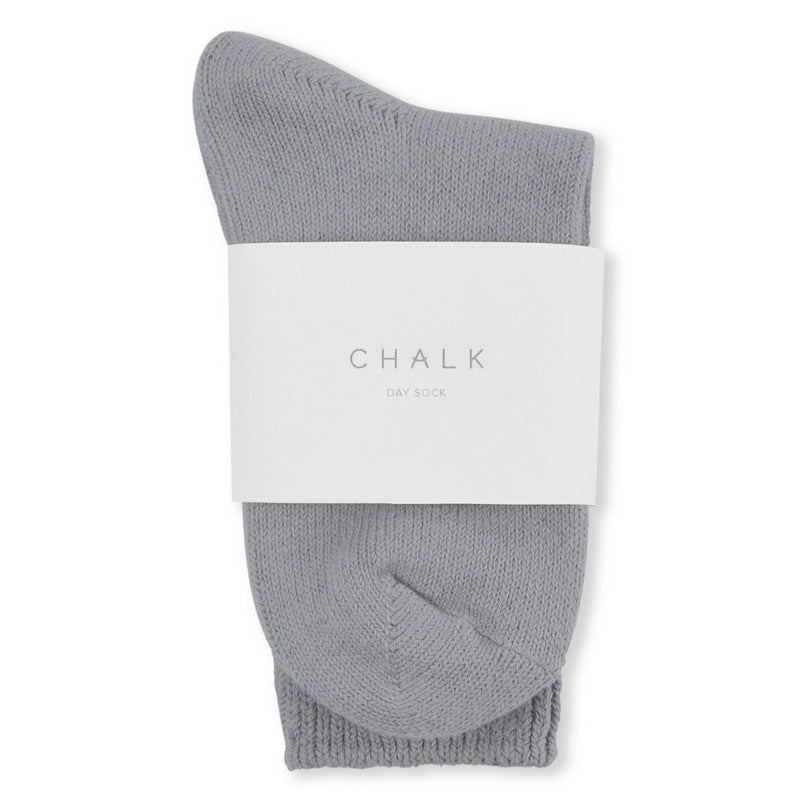Chalk Clothing Day Socks Grey packaged