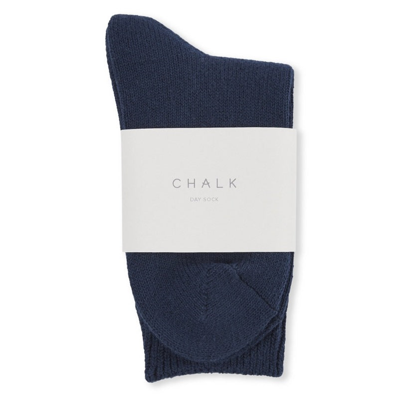 Chalk Clothing Day Socks Navy packaged