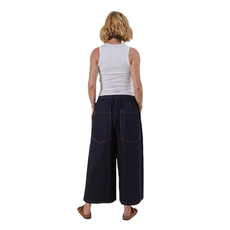 Chalk Clothing Ellen Ribbed Vest Top White on model rear