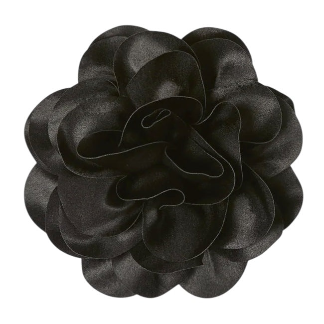 Chalk Clothing Hove Flower Brooch in Black main