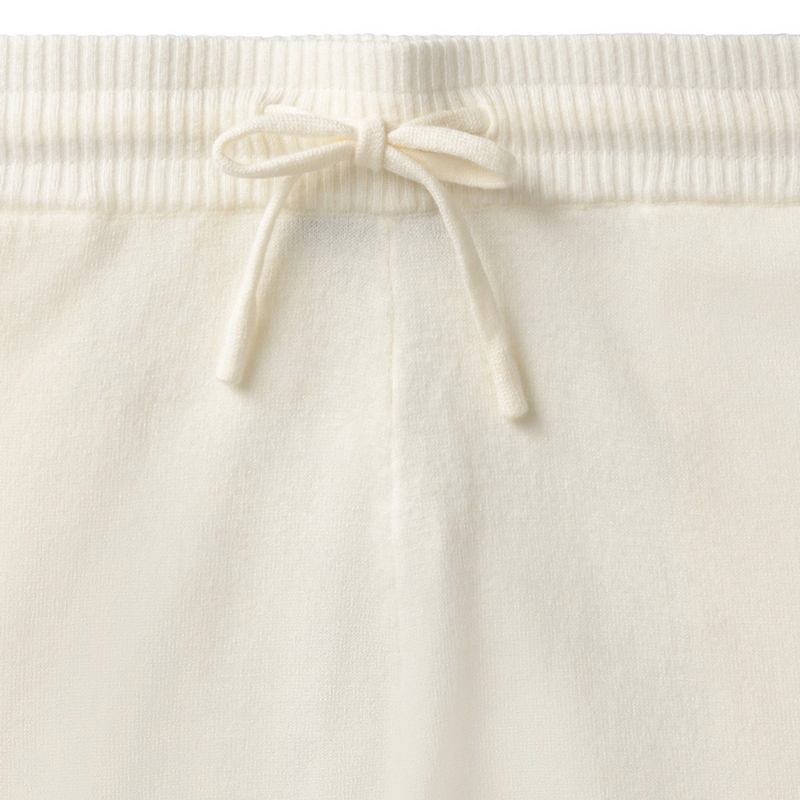 Chalk Clothing Lucy Knit Lounge Pants in Cream waistband