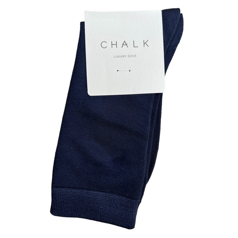 Chalk Clothing Luxury Socks Dark Navy front