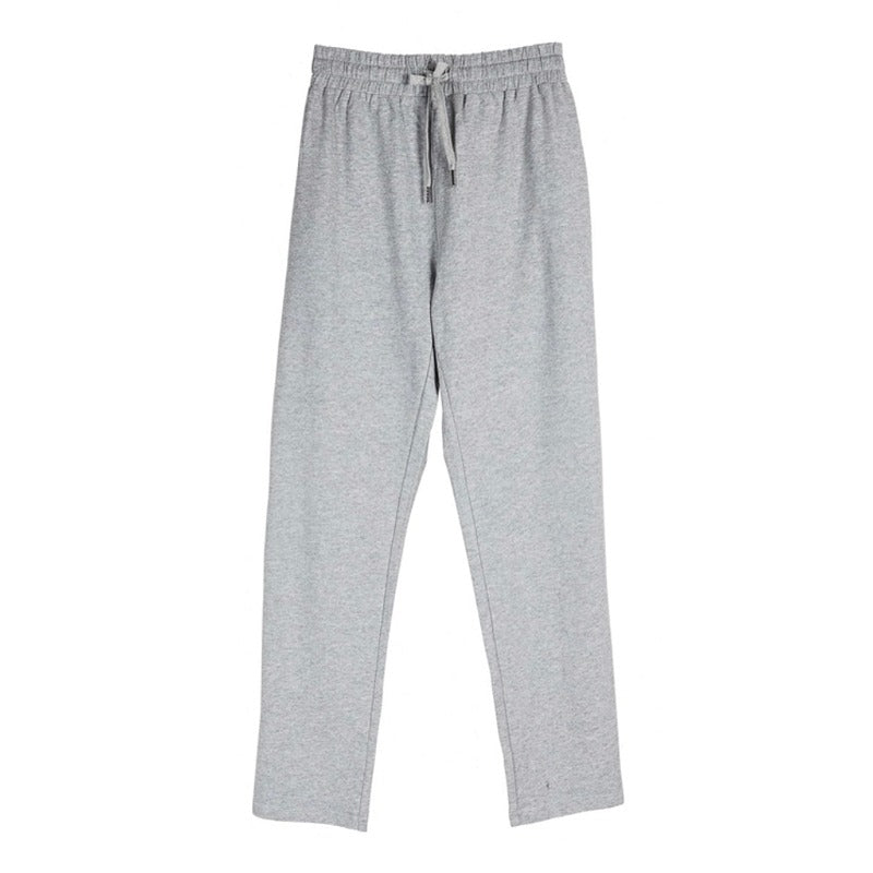Chalk Clothing Marnie Cotton Trousers in Marl Grey front