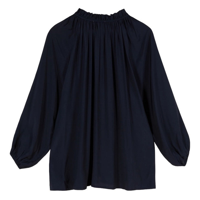 Chalk Clothing Michelle Shirt in Navy rear