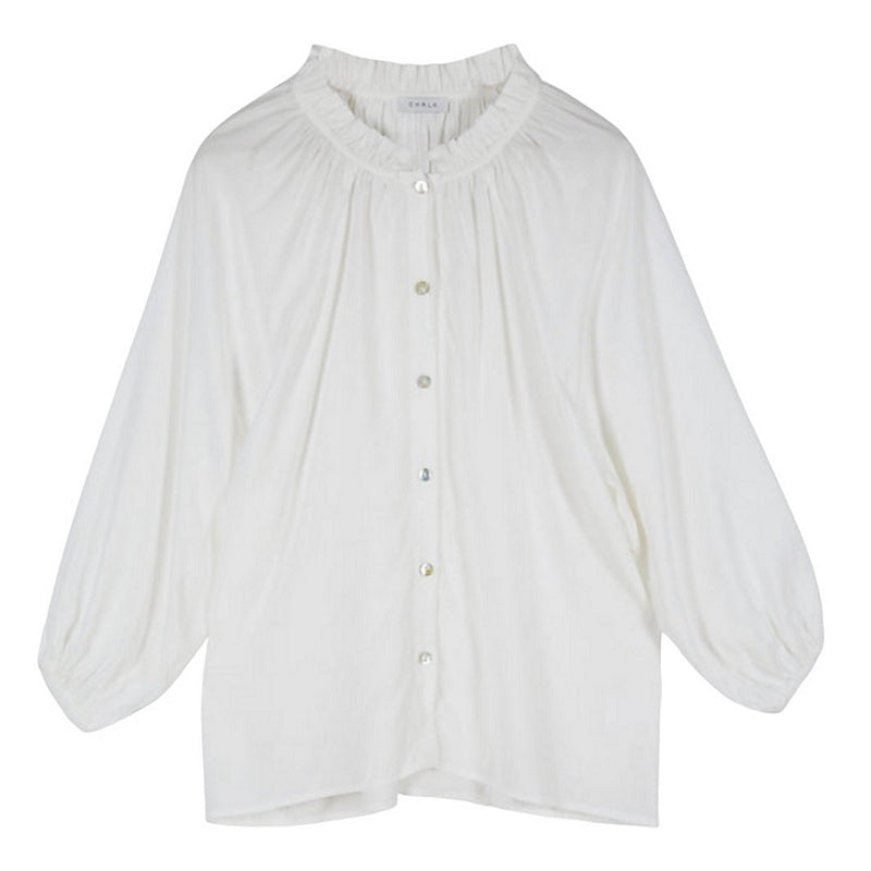Chalk Clothing Michelle Shirt in Off-White front