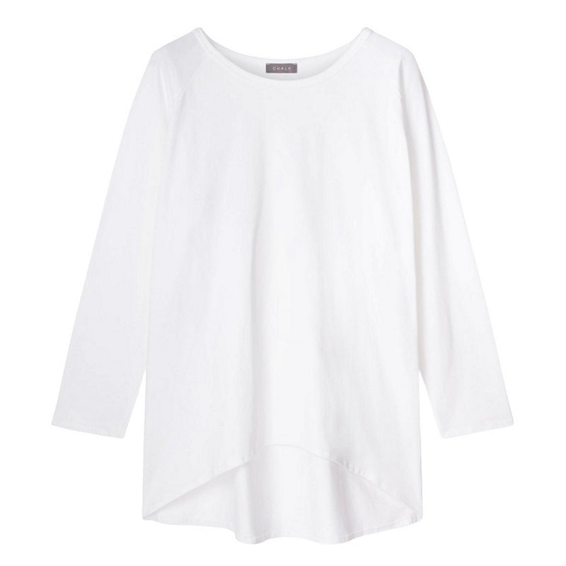 Chalk Clothing Robyn Organic Jersey Top in White front