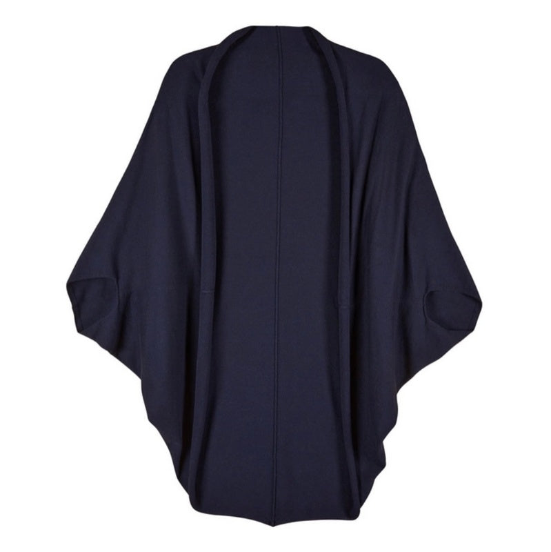 Chalk Clothing Sam Cotton Shawl in Navy front