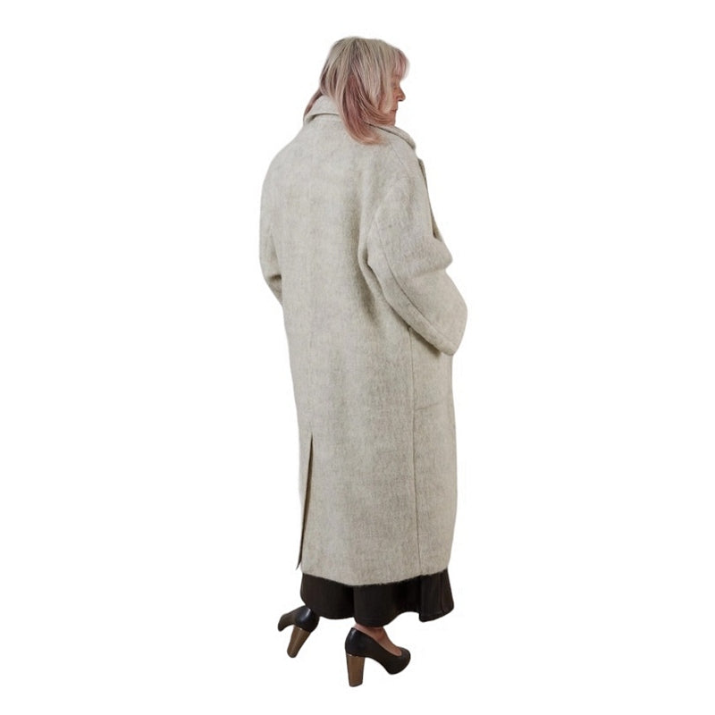 Chalk Clothing Sienna Coat Light Beige One Size on model 2 rear