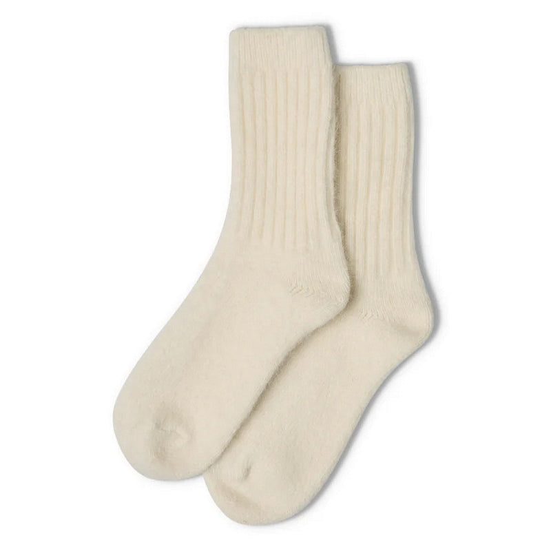 Chalk Clothing Soft Angora Socks Ivory main