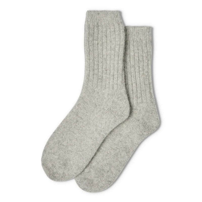 Chalk Clothing Soft Angora Socks Silver