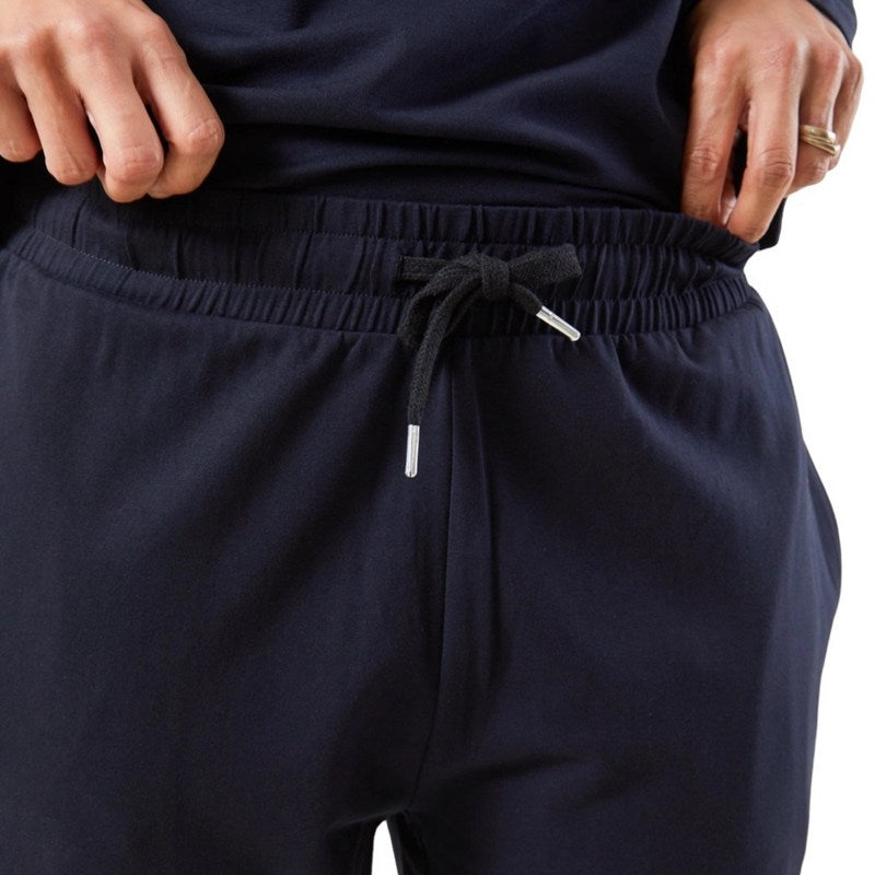 Chalk Clothing UK Brooke Trousers One Size in Navy on model waist detail