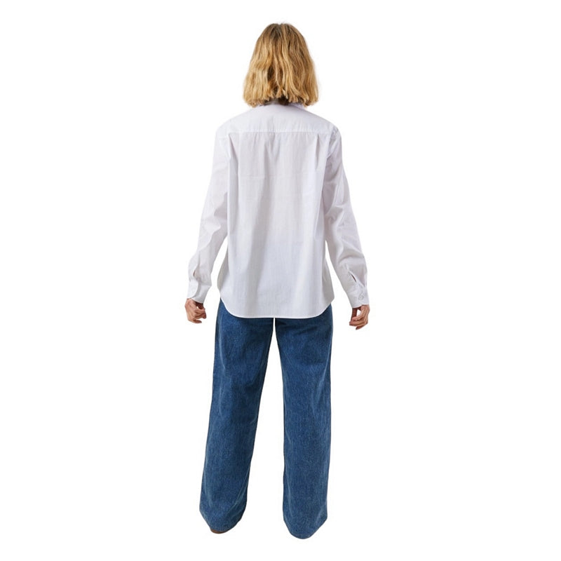 Chalk Clothing UK Lisa Shirt in White on model rear