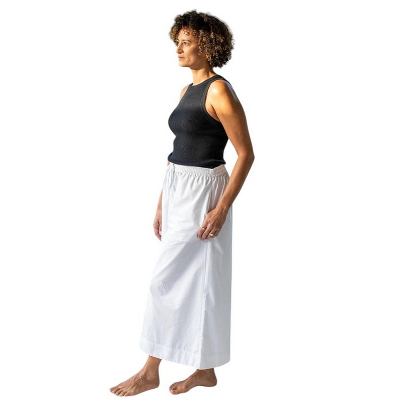 Chalk UK Clothing Carrie Culottes White One Size on model side