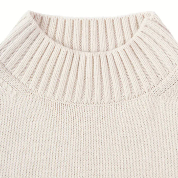 Chalk UK Clothing Maria Jumper in Light Oatmeal 7048-2853 detail