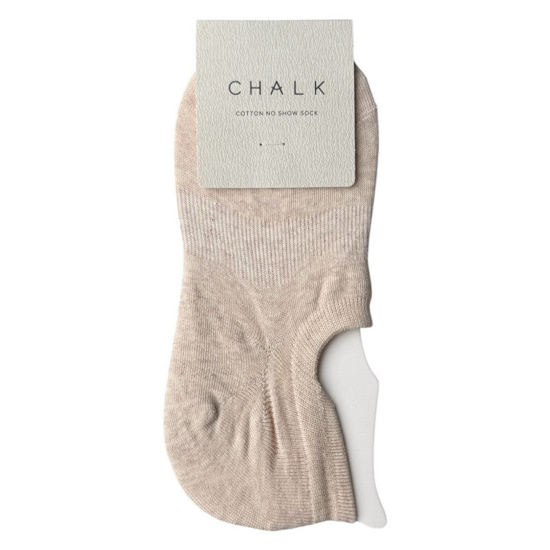 Chalk UK Clothing No-Show Cotton Socks in Oatmeal
