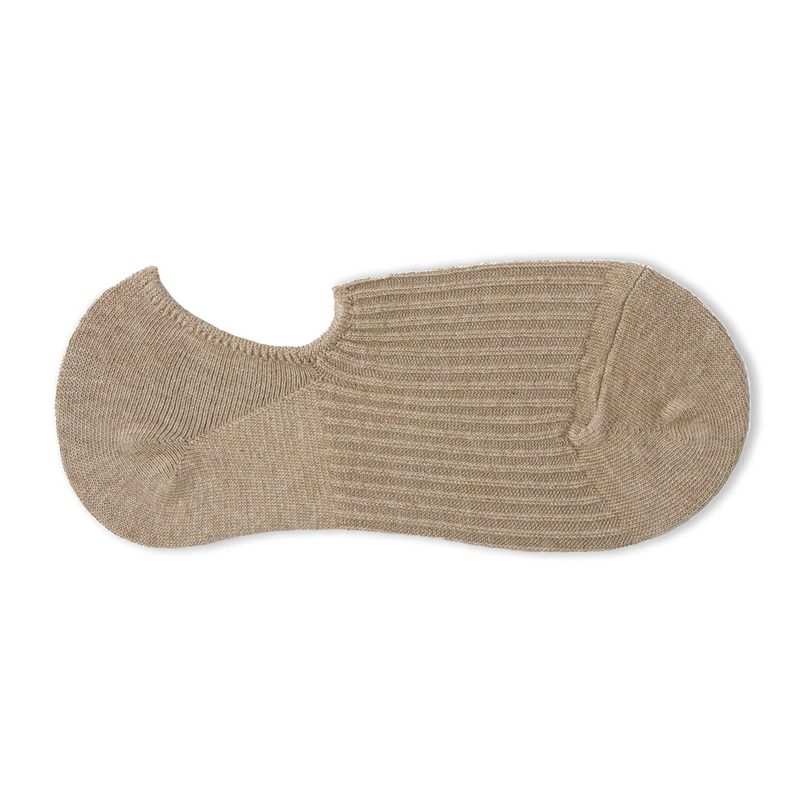 Chalk UK Clothing No-Show Socks Biscuit main
