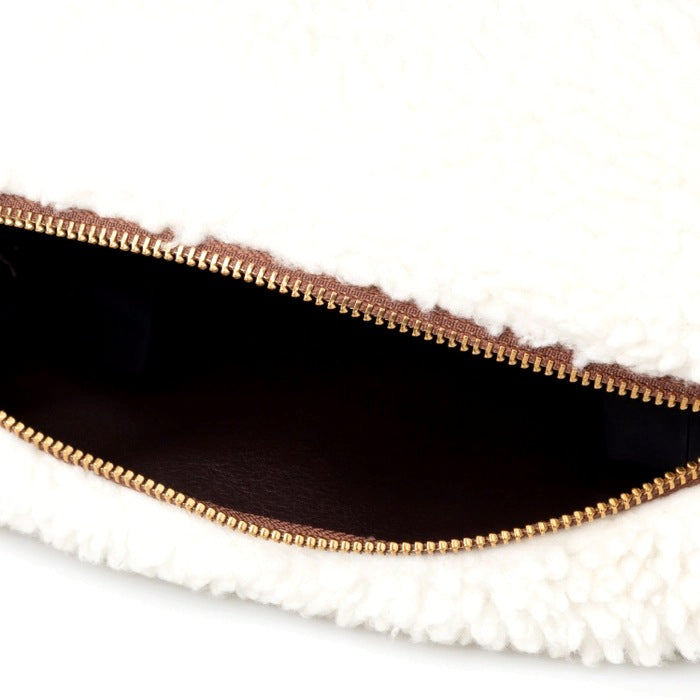 Chalk UK Sherpa Box Bag in Cream 7037-2113 main