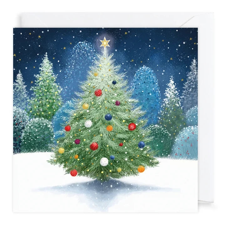 Charity Christmas Cards 6 Pack Magical Woodland Tree XP446 card front