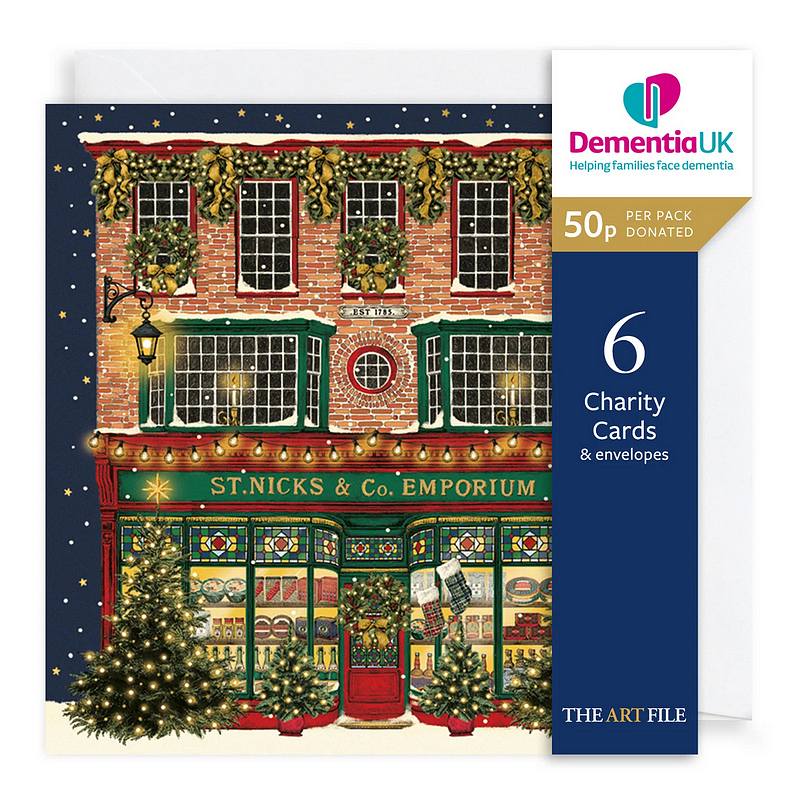 Charity Christmas Cards 6 Pack St Nicks Emporium XP434 pack front
