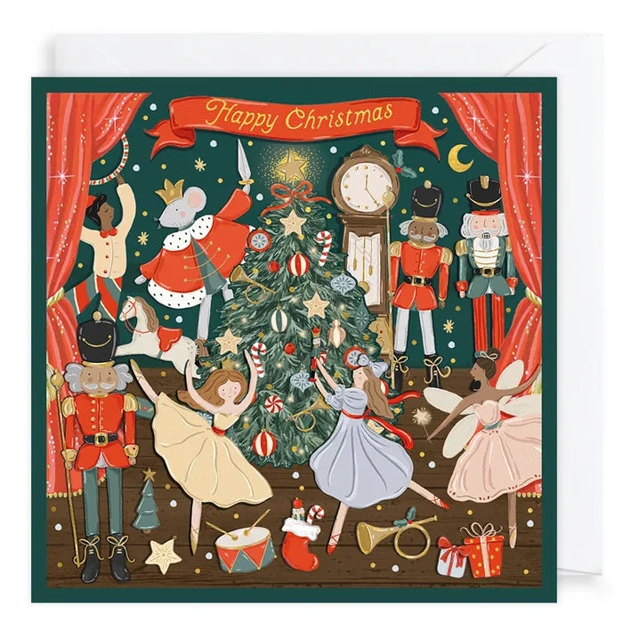 Christmas Cards 10 Pack Nutcracker Scenes WAX128 card 2