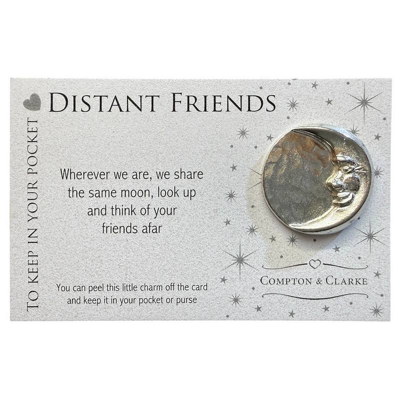 Compton & Clarke Distant Friends Moon Carded Charm CC176 main