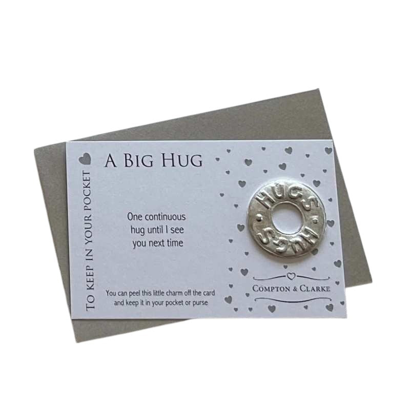 Compton & Clarke CC181 Big Hug Circle Carded Charm