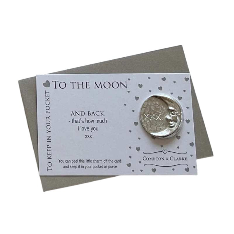 Compton & Clarke CC196 To The Moon And Back Carded Charm