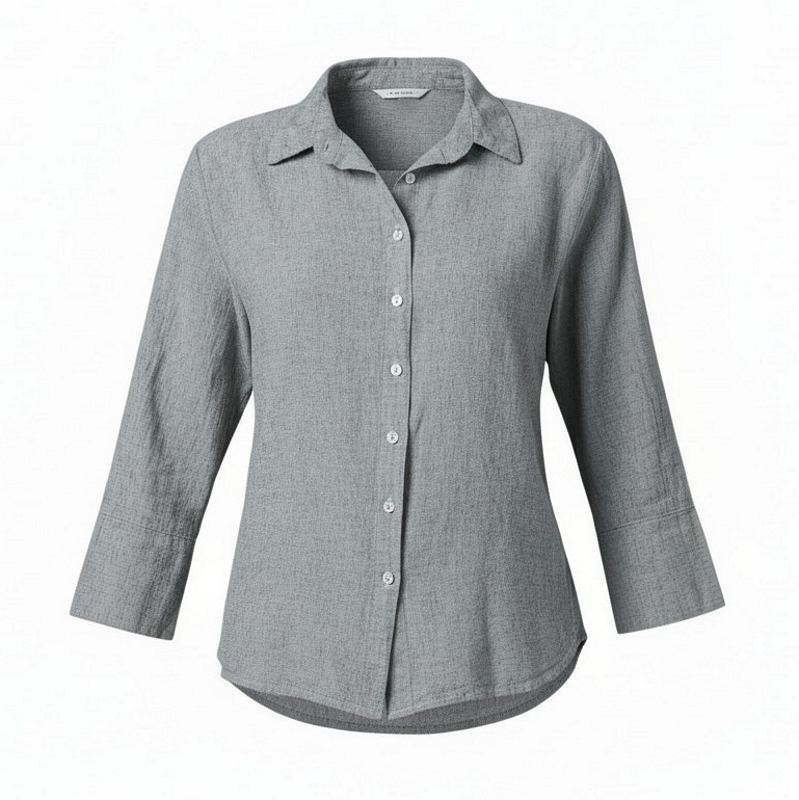 Cut Loose Clothing Crop Easy Shirt White 4196986 front