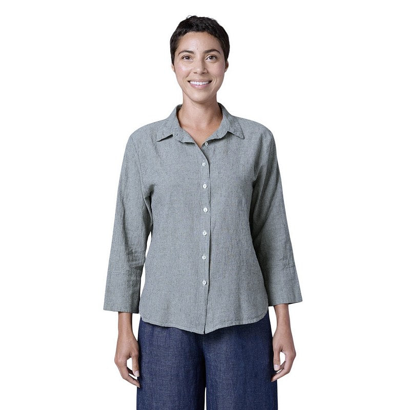 Cut Loose Clothing Crop Easy Shirt White 4196986 model