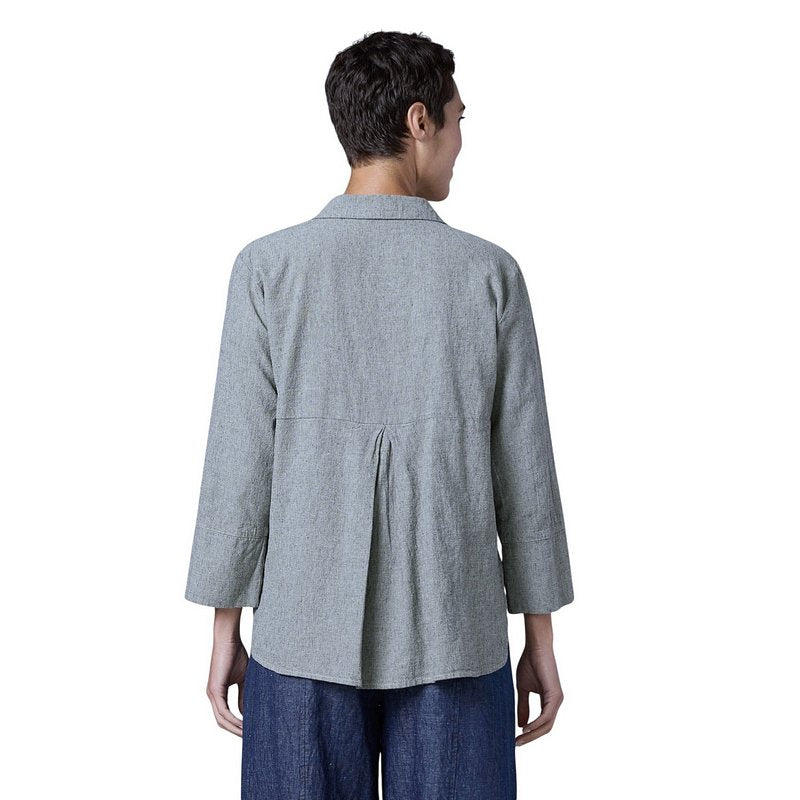 Cut Loose Clothing Crop Easy Shirt White 4196986 model back